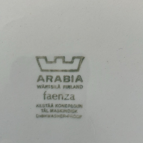 Arabia Finland Faenza Blue set of two plates - Picture 6 of 12